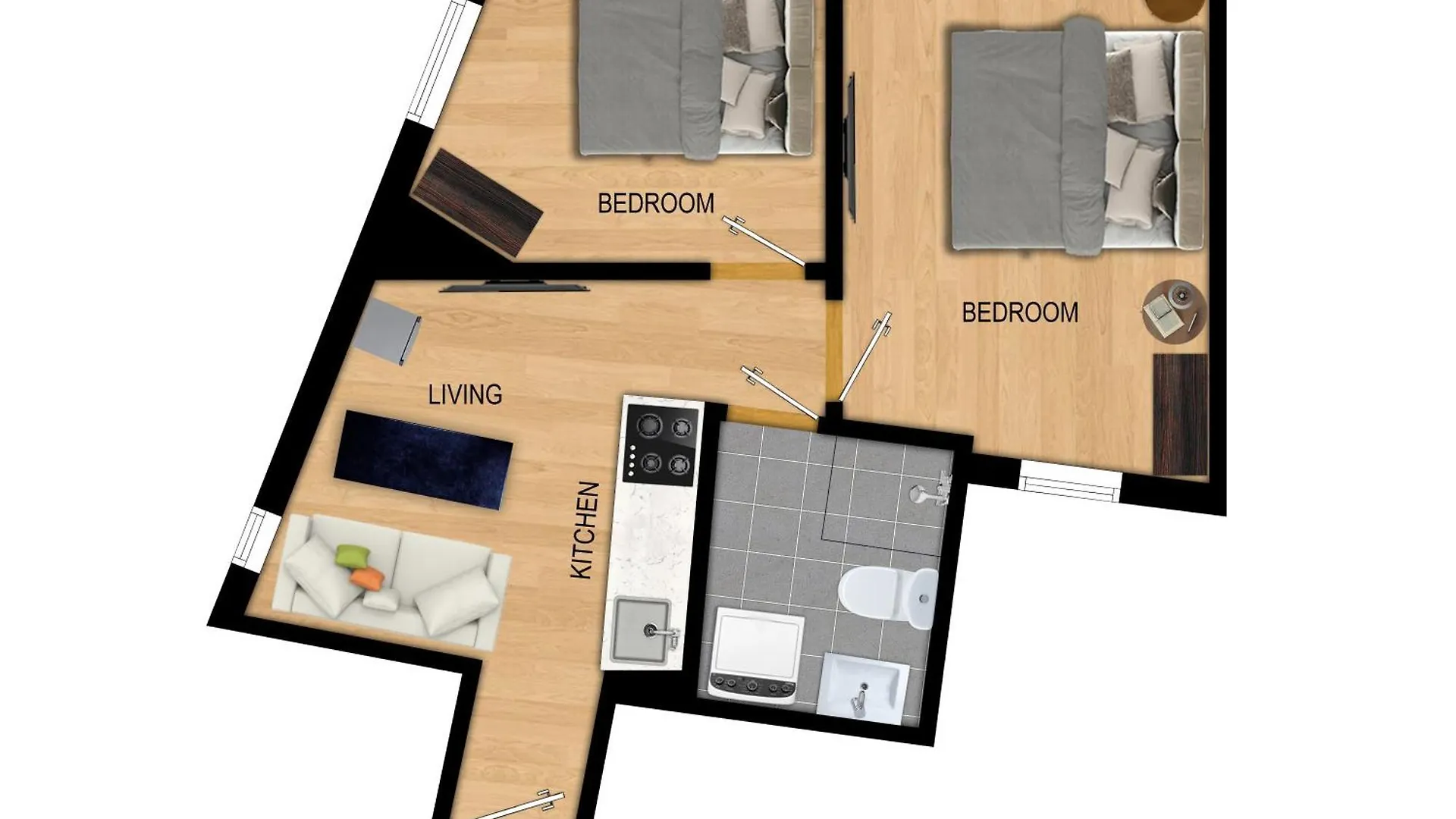 Appartamento King Bed - Renovated 2024 - 2Br Behind Bryggen Bergen